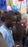 Участник первомайской демонстрации