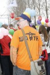 Участники туристического слёта МтП на Первомайской демонстрации