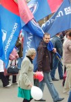 Заместитель председателя профсоюзного комитета ОАО "Пластик" Вячеслав Финагин  и другие участники демонстрации