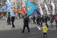 Юная манифестантка