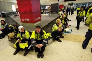 В Австралии бастуют таможенники-пограничники аэропортов