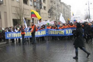 Профобъединения Литвы проведут антиправительственную демонстрацию в столице