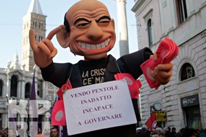 Около 100 тысяч человек приняли участие в протестных действиях в Риме
