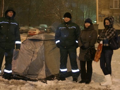 Палаточная голодовка предпрофкомов "Хейнекена"