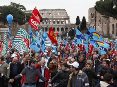 Профсоюзы Италии организовали массовый протест против пенсионной реформы