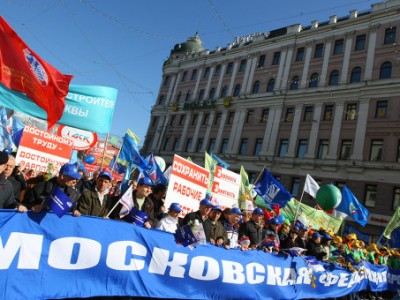 Первомайское шествие пройдет по Тверской