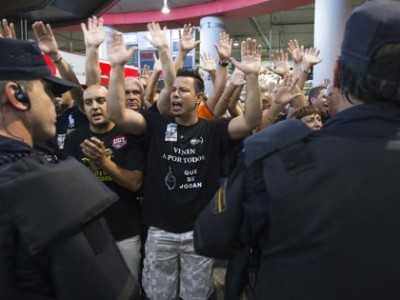 Однодневная забастовка железнодорожников началась сегодня в Испании