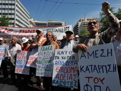 Греция ушла на забастовку