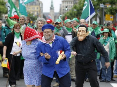 В Люксембурге прошли многотысячные протесты против режима строгой экономии