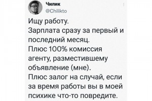 Условия поиска работы