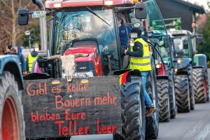 Разгневанные фермеры заблокировали паром вице-канцлера ФРГ