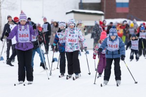 Спортивная зимняя гонка