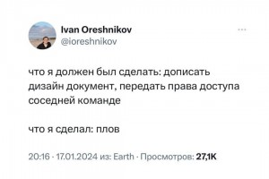 Что я должен был сделать и что сделал