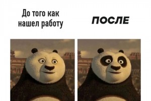 После того, как нашел работу