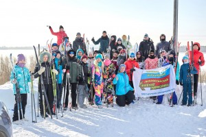 12-километровое путешествие членов профсоюза с «Моржами Сургута»