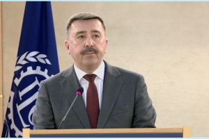 Председатель ФНПР Сергей Черногаев выступил на 113-й сессии МКТ в Женеве