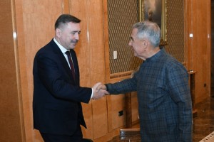 Председатель ФНПР Сергей Черногаев встретился с главой Татарстана Рустамом Миннихановым