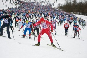 Профсоюзные активисты поддержали участников соревнования «Московская лыжня»