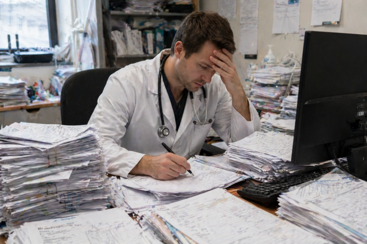 До 30% рабочего времени медработников уходит на заполнение отчётности, сообщили в отраслевом профсоюзе