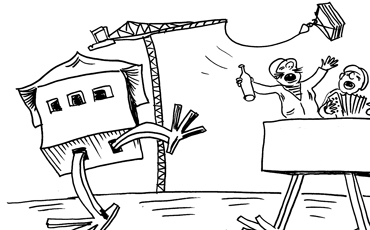 Избушка на монолитных ножках