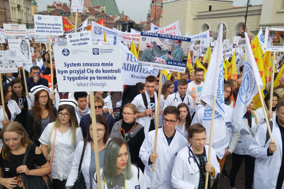 В Польше началась подготовка к крупнейшей в истории забастовке медиков