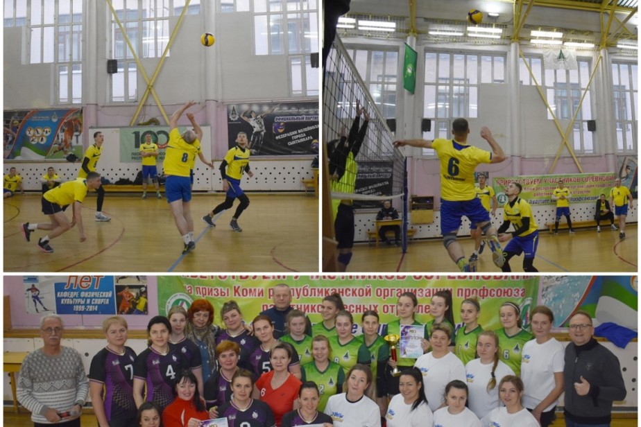 Команды первичек Коми республиканской организации Рослеспрофсоюза сразились на первенстве по волейболу