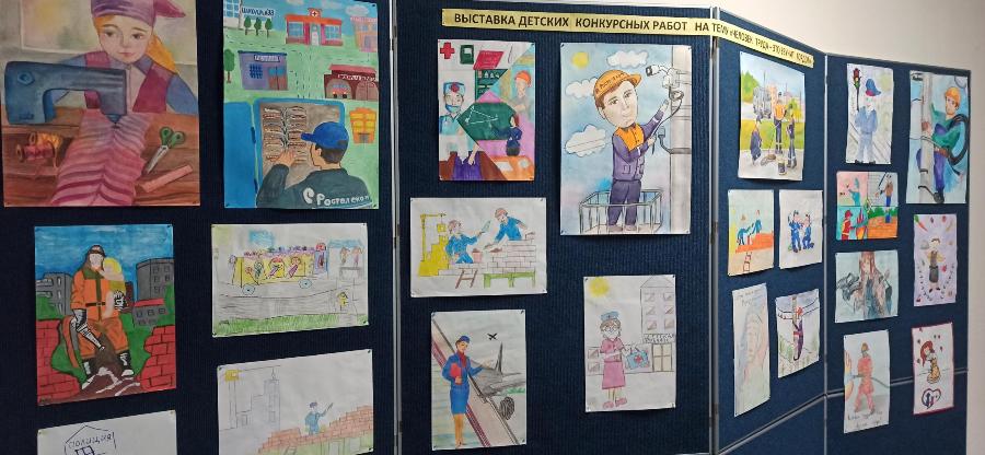 Дети сотрудников Ростелекома в Мордовии рисуют человека труда