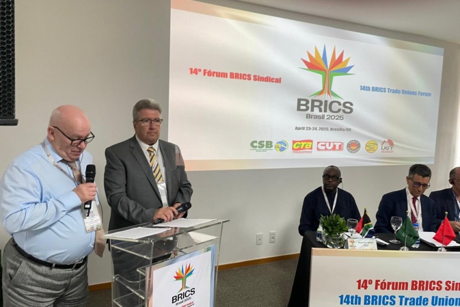 ФНПР принимает участие в Профсоюзном форуме БРИКС в Бразилии