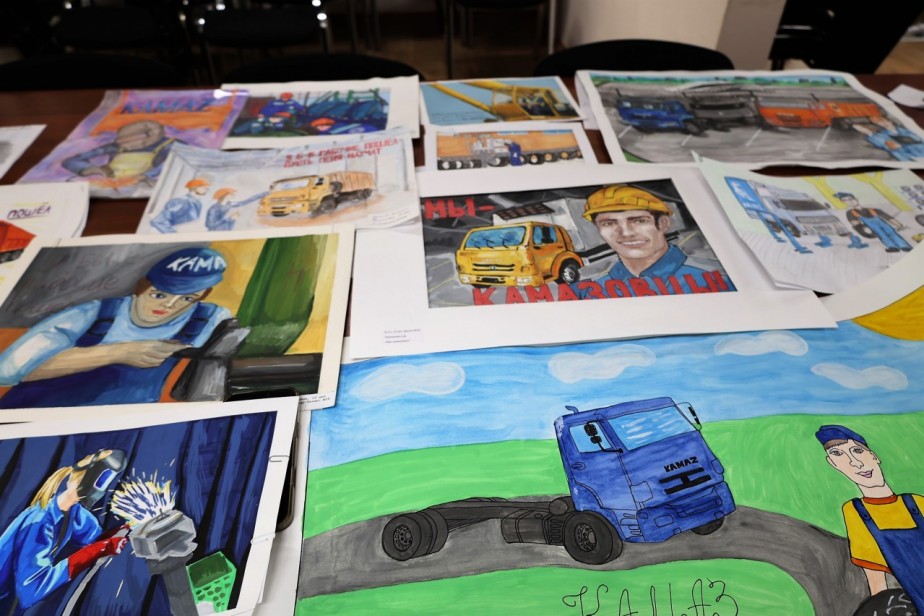 «Я б в рабочие пошел!»: конкурс детских рисунков в ОППО ПАО «КАМАЗ»