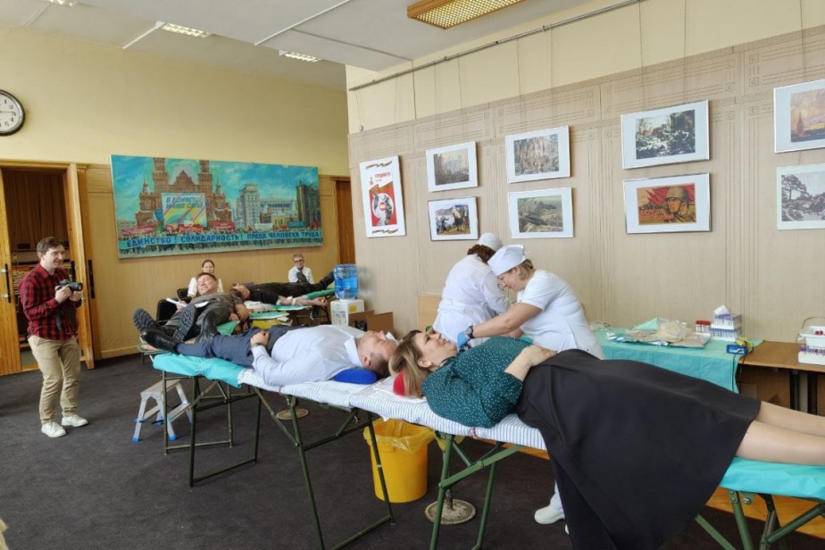 В ФНПР  прошел «День донора» для госпиталя им. Вишневского