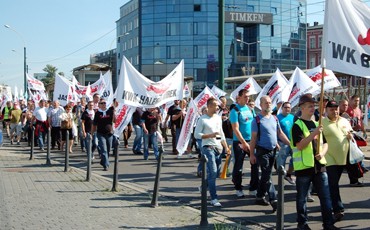 “Голодный марш” польских шахтеров