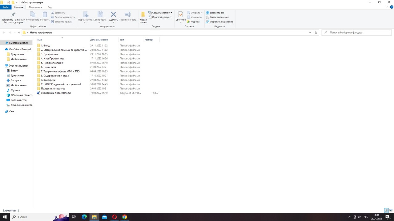 Набор профлидера