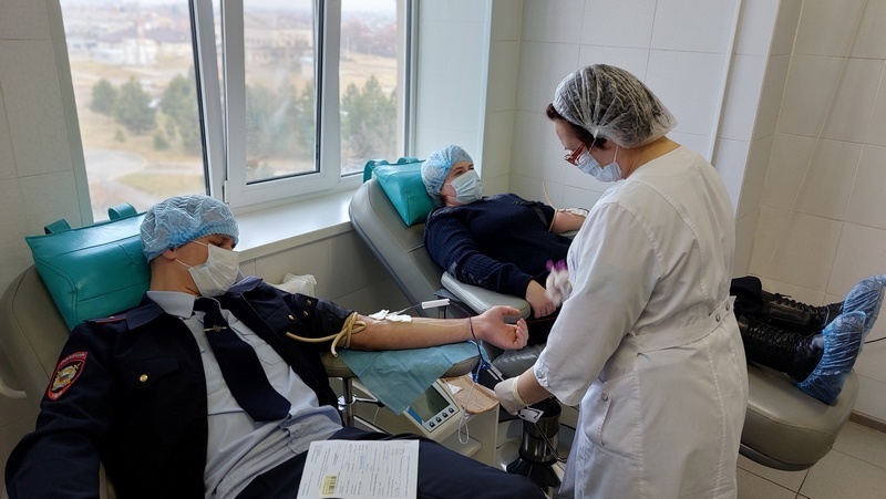 Акция по сбору донорской крови "Профсоюзный донор"