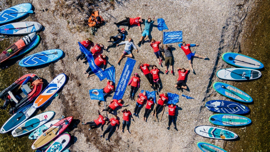 SUP-флешмоб во Всемирный день борьбы профсоюзов за достойный труд