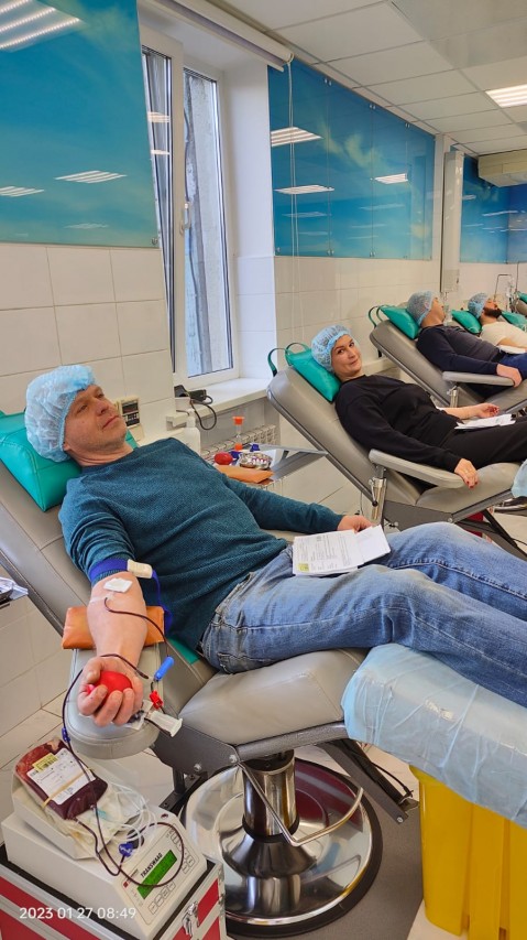 Акция по сбору донорской крови "Профсоюзный донор"