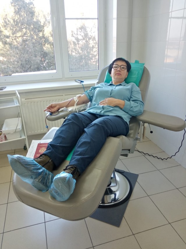 Акция по сбору донорской крови "Профсоюзный донор"